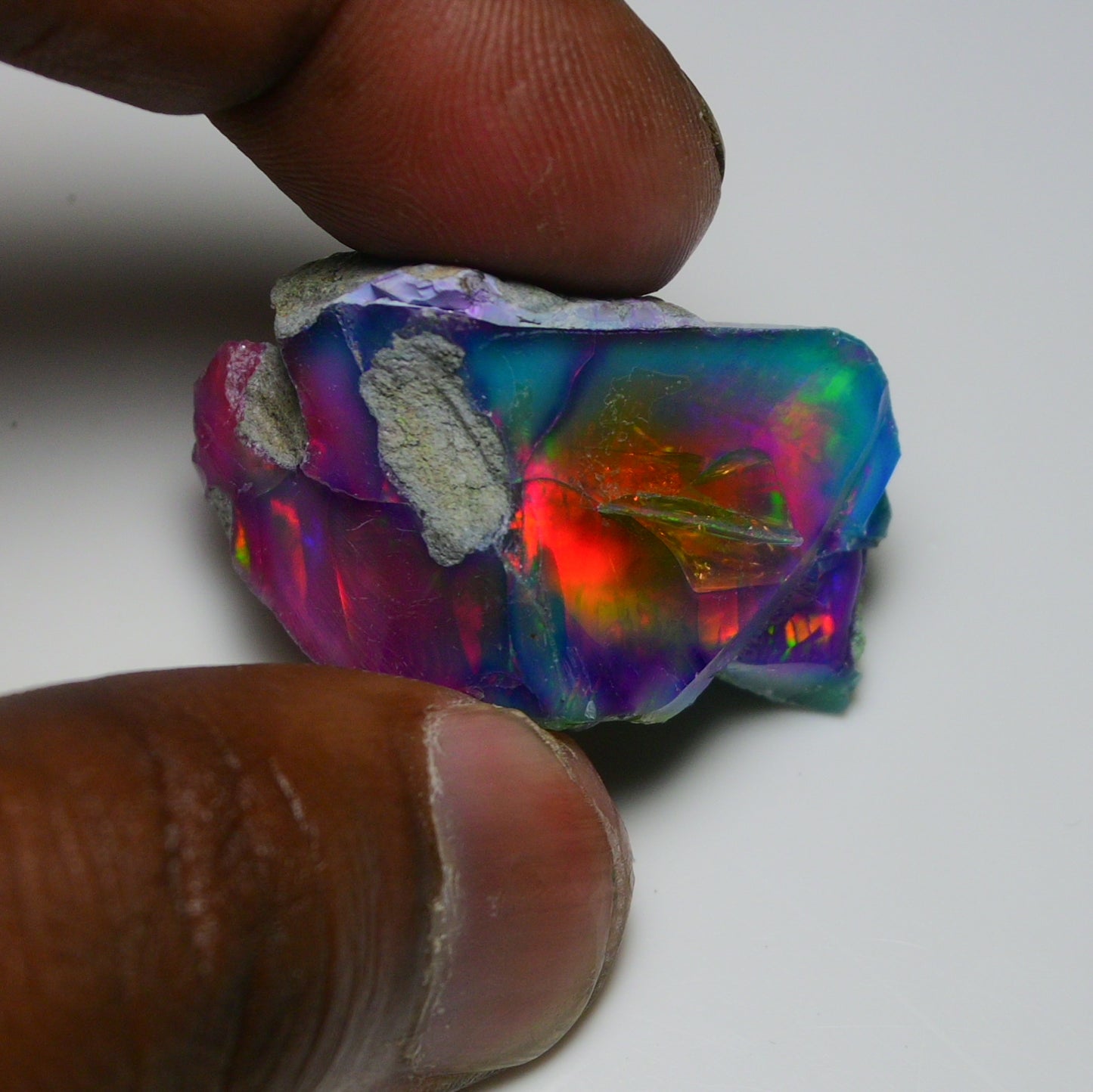 Very Rare Bi-Color Opal Rough 69.45 Cts Natural Ethiopian Opal Raw Jewelry Grade