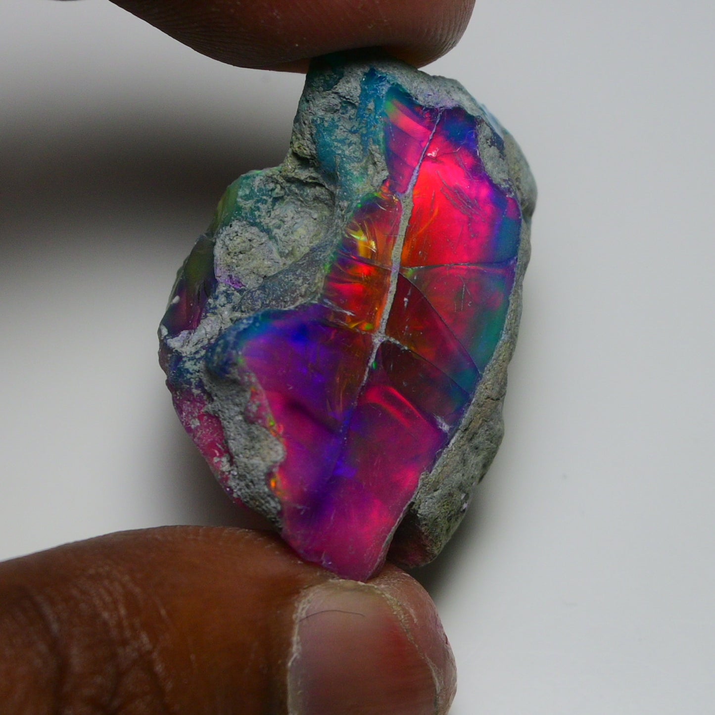 Very Rare Bi-Color Opal Rough 69.45 Cts Natural Ethiopian Opal Raw Jewelry Grade