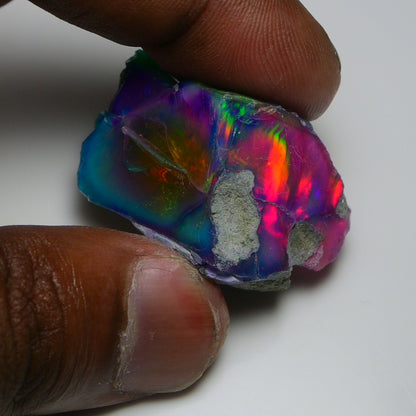 Very Rare Bi-Color Opal Rough 69.45 Cts Natural Ethiopian Opal Raw Jewelry Grade