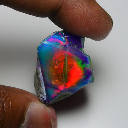 Very Rare Bi-Color Opal Rough 69.45 Cts Natural Ethiopian Opal Raw Jewelry Grade