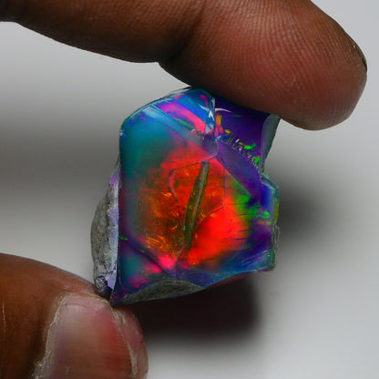 Very Rare Bi-Color Opal Rough 69.45 Cts Natural Ethiopian Opal Raw Jewelry Grade