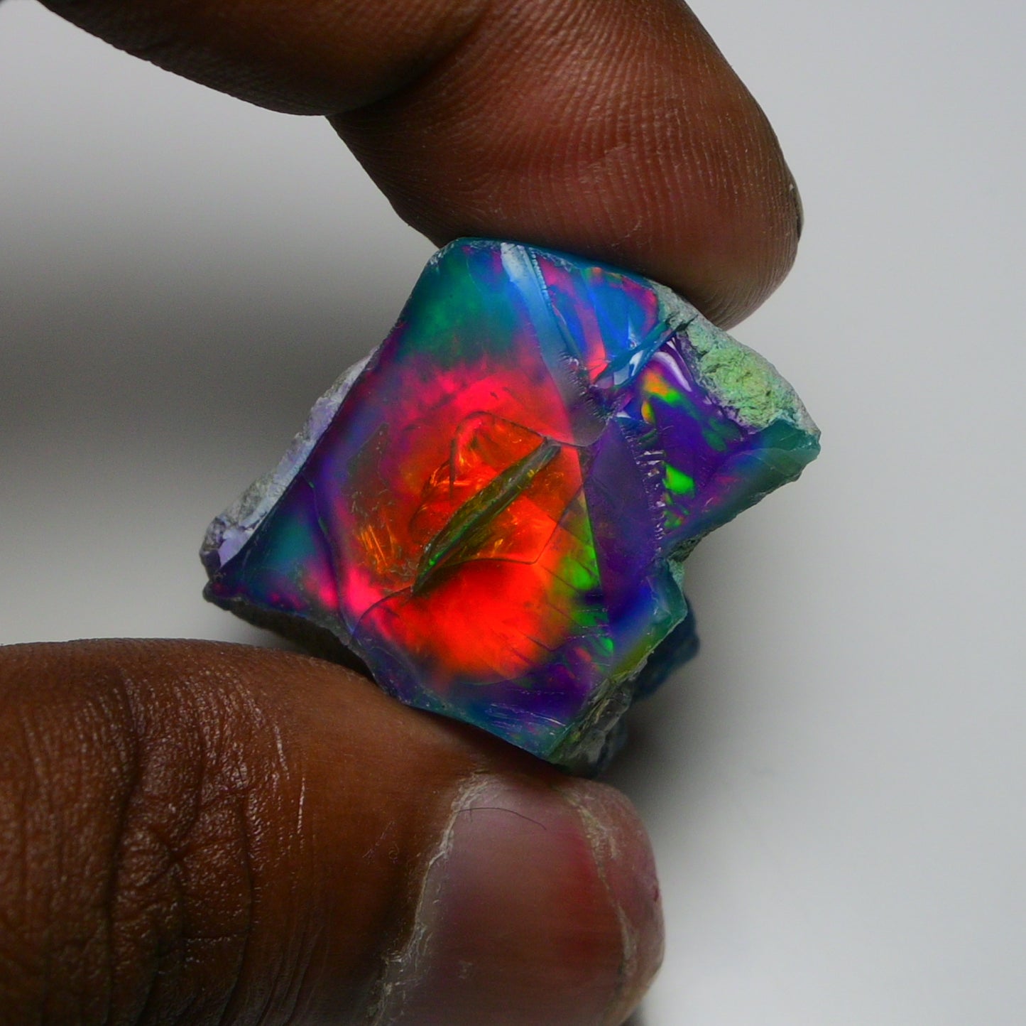 Very Rare Bi-Color Opal Rough 69.45 Cts Natural Ethiopian Opal Raw Jewelry Grade