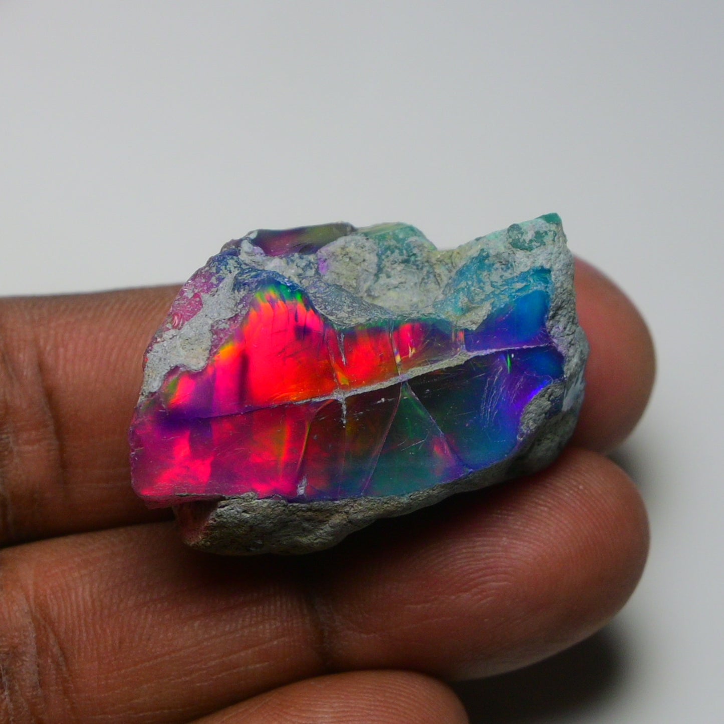 Very Rare Bi-Color Opal Rough 69.45 Cts Natural Ethiopian Opal Raw Jewelry Grade