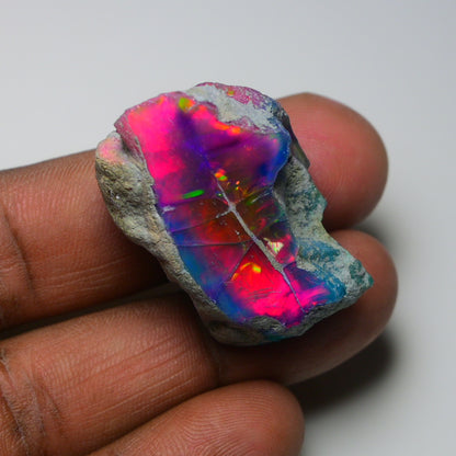 Very Rare Bi-Color Opal Rough 69.45 Cts Natural Ethiopian Opal Raw Jewelry Grade