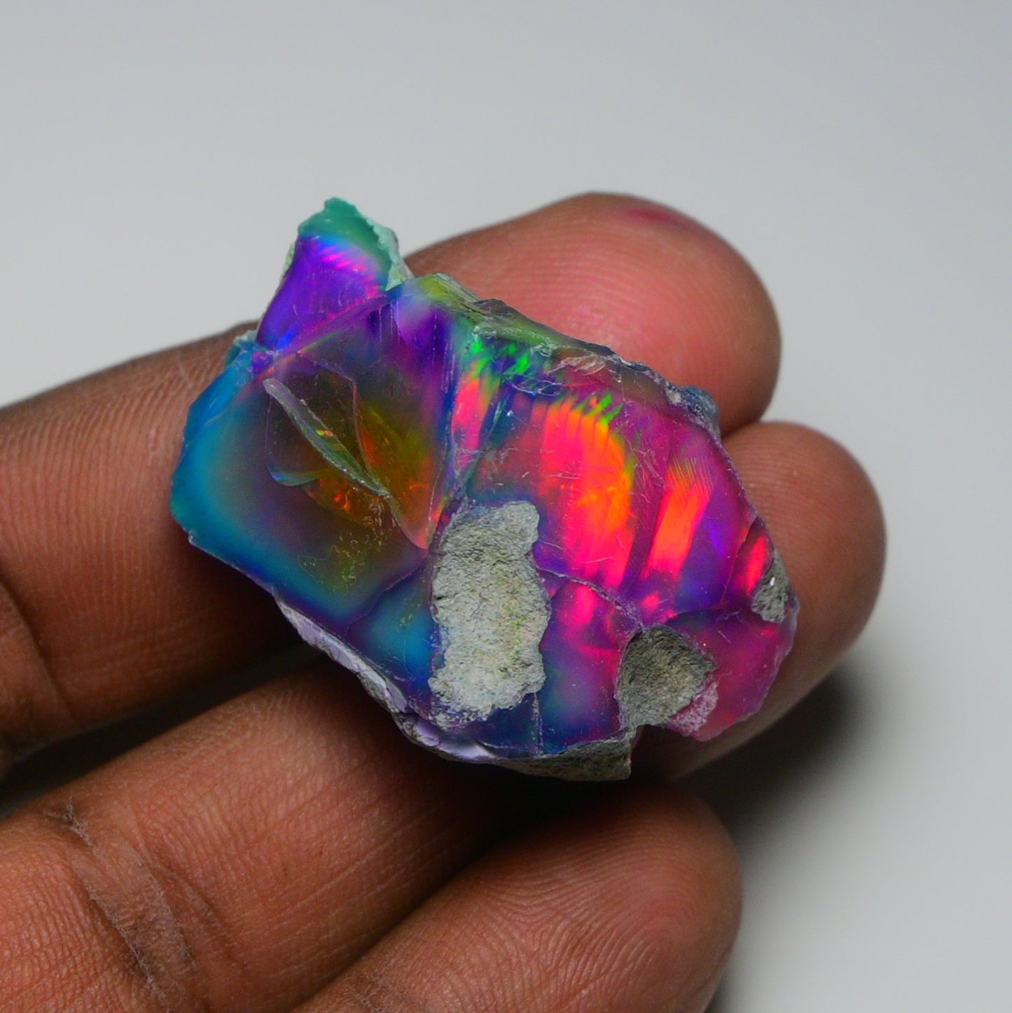 Very Rare Bi-Color Opal Rough 69.45 Cts Natural Ethiopian Opal Raw Jewelry Grade