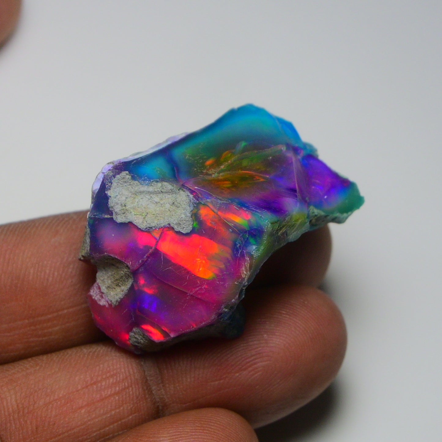 Very Rare Bi-Color Opal Rough 69.45 Cts Natural Ethiopian Opal Raw Jewelry Grade