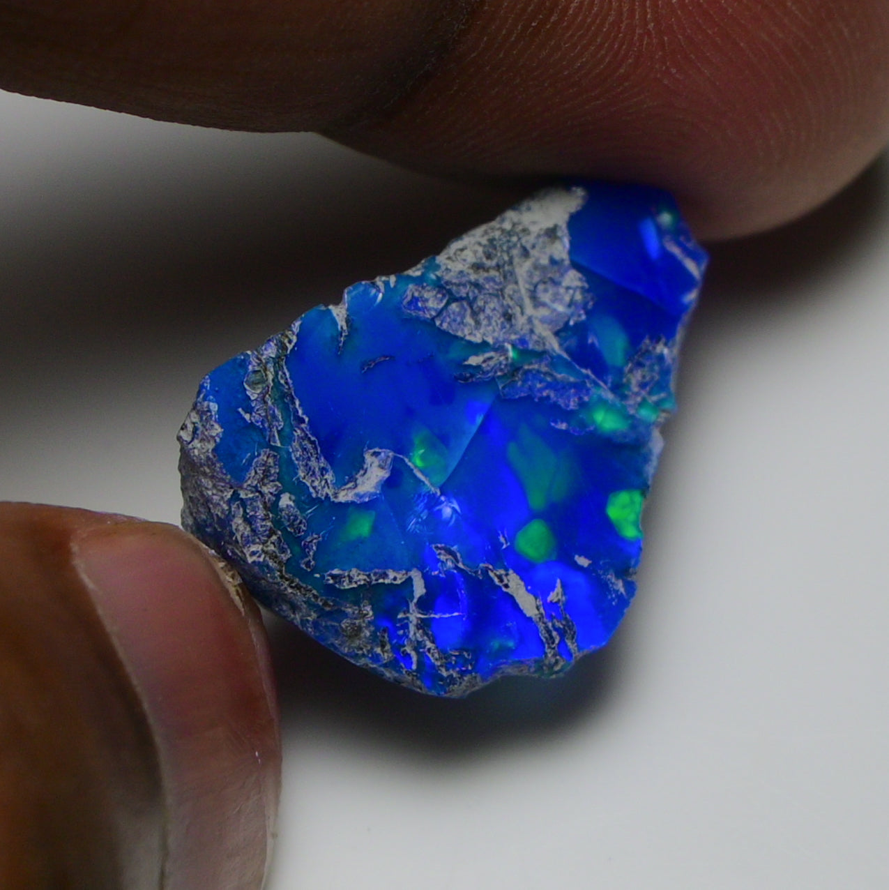 Rare Blue Opal 12.70 Carats | Natural Blue Ethiopian Opal Rough - Ready for Cutting & Jewelry!