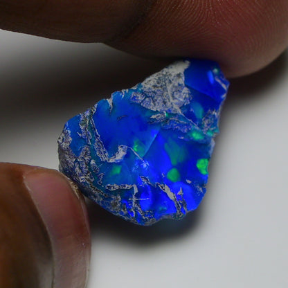 Rare Blue Opal 12.70 Carats | Natural Blue Ethiopian Opal Rough - Ready for Cutting & Jewelry!