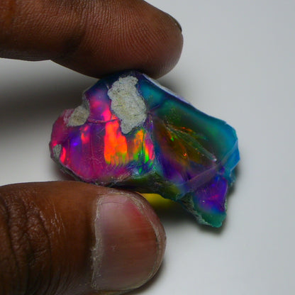 Very Rare Bi-Color Opal Rough 69.45 Cts Natural Ethiopian Opal Raw Jewelry Grade