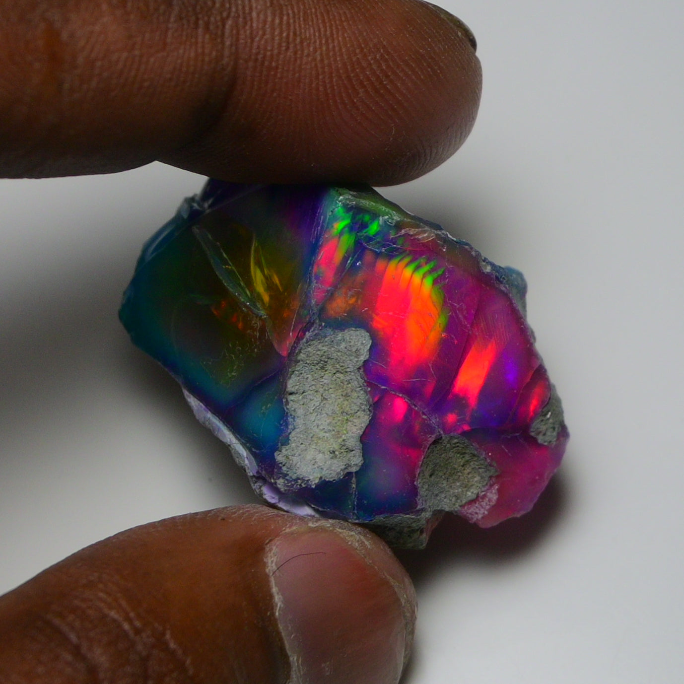 Very Rare Bi-Color Opal Rough 69.45 Cts Natural Ethiopian Opal Raw Jewelry Grade