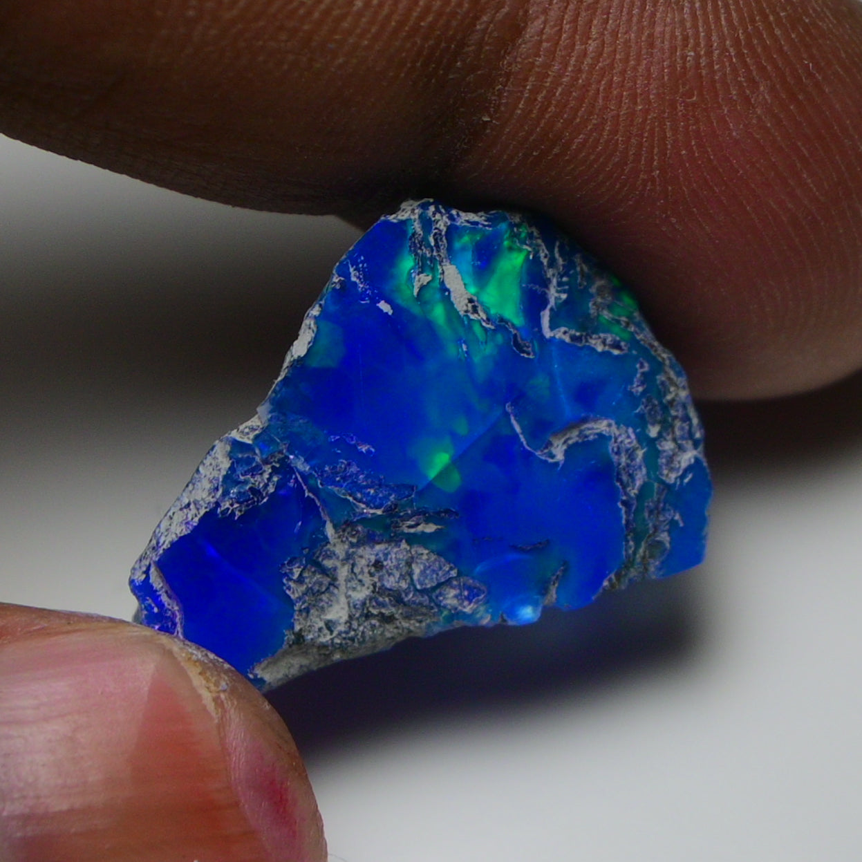 Rare Blue Opal 12.70 Carats | Natural Blue Ethiopian Opal Rough - Ready for Cutting & Jewelry!