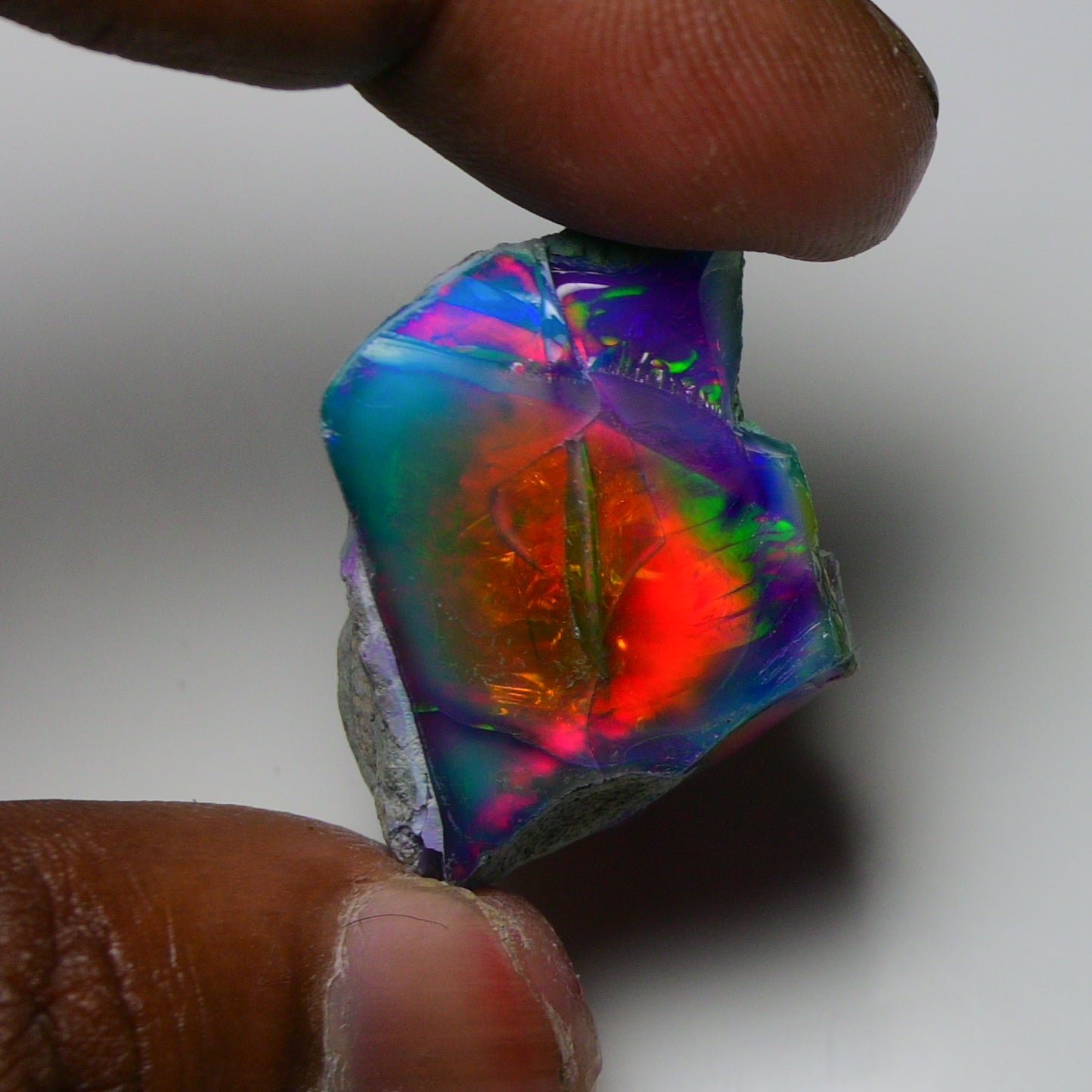 Very Rare Bi-Color Opal Rough 69.45 Cts Natural Ethiopian Opal Raw Jewelry Grade