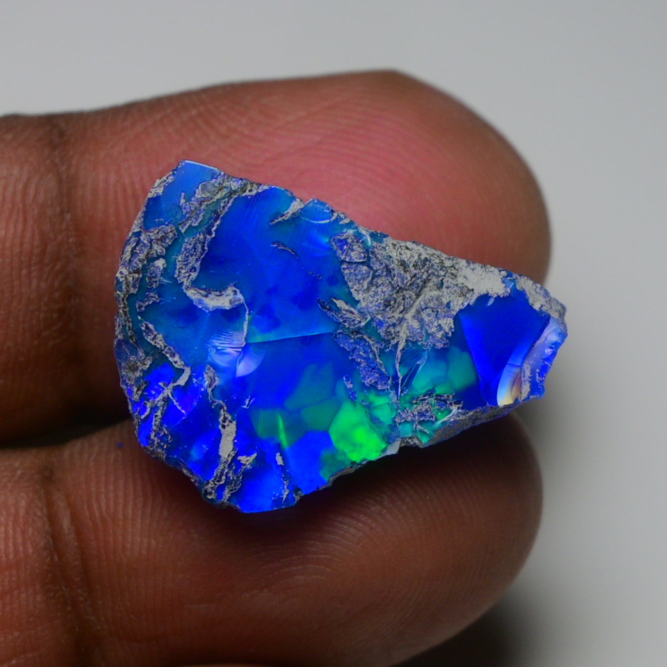 Rare Blue Opal 12.70 Carats | Natural Blue Ethiopian Opal Rough - Ready for Cutting & Jewelry!