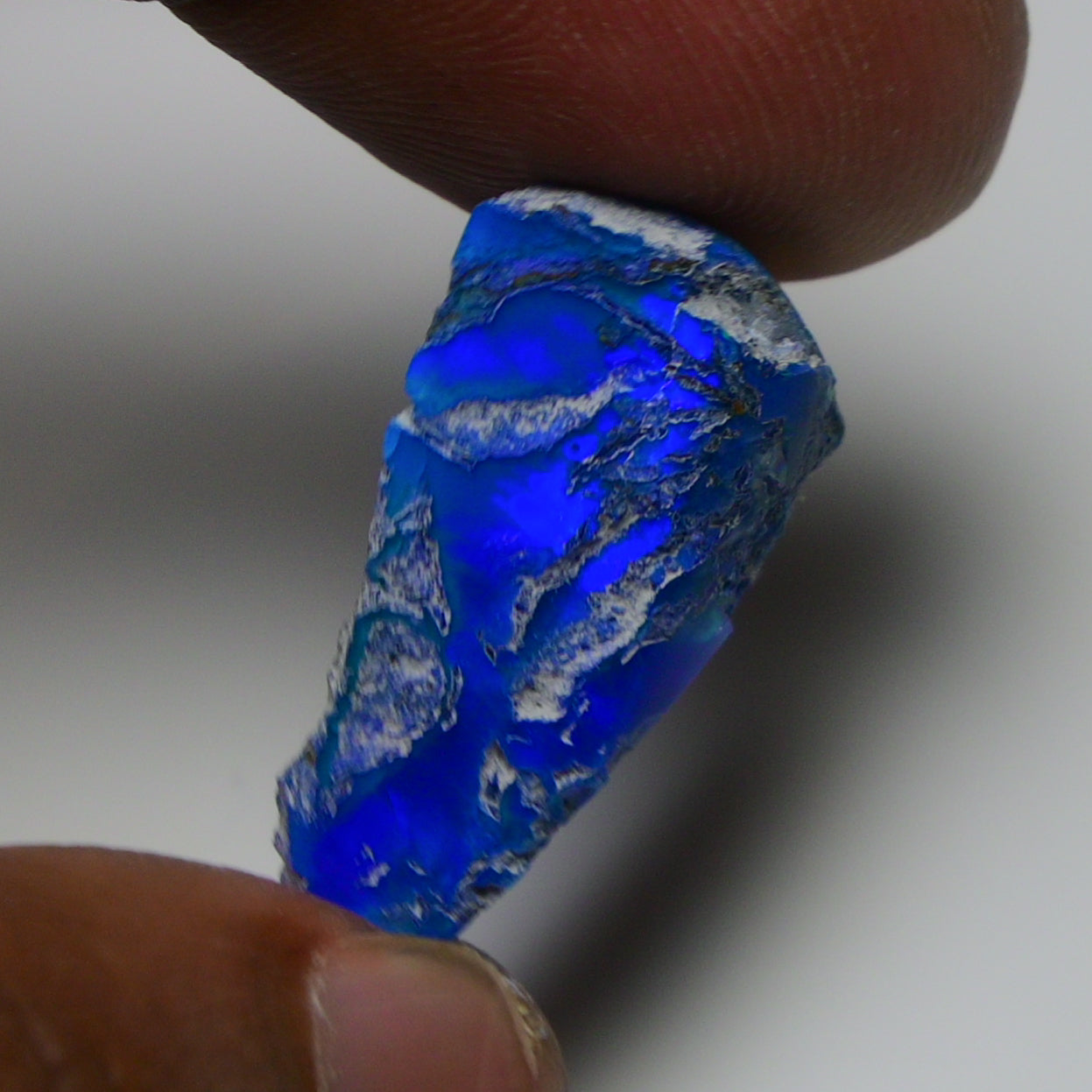 Rare Blue Opal 12.70 Carats | Natural Blue Ethiopian Opal Rough - Ready for Cutting & Jewelry!
