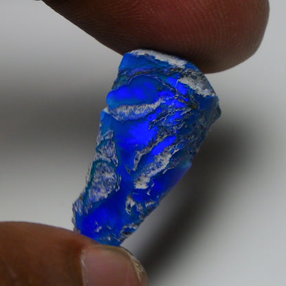 Rare Blue Opal 12.70 Carats | Natural Blue Ethiopian Opal Rough - Ready for Cutting & Jewelry!