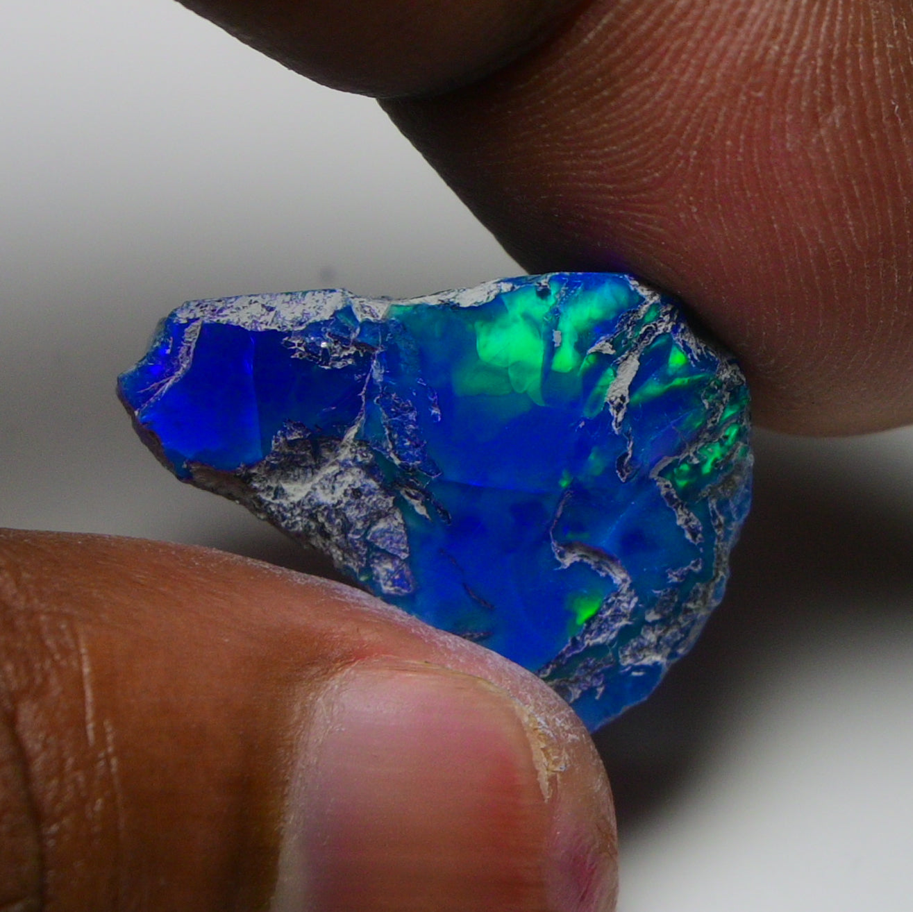 Rare Blue Opal 12.70 Carats | Natural Blue Ethiopian Opal Rough - Ready for Cutting & Jewelry!
