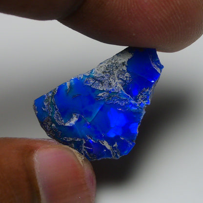 Rare Blue Opal 12.70 Carats | Natural Blue Ethiopian Opal Rough - Ready for Cutting & Jewelry!