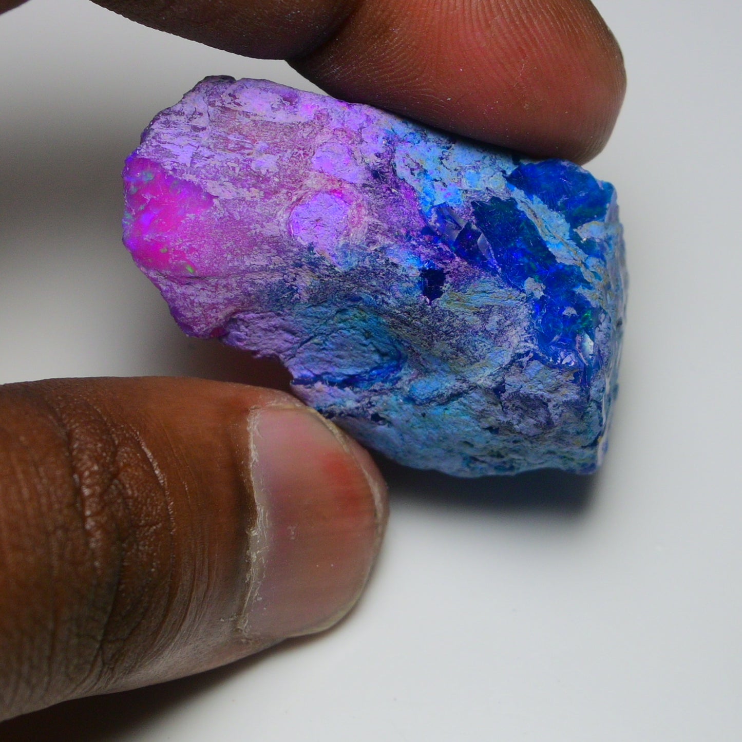 Very Rare Bi-Color Opal Rough 73.80 Cts Natural Ethiopian Opal Raw Jewelry Grade