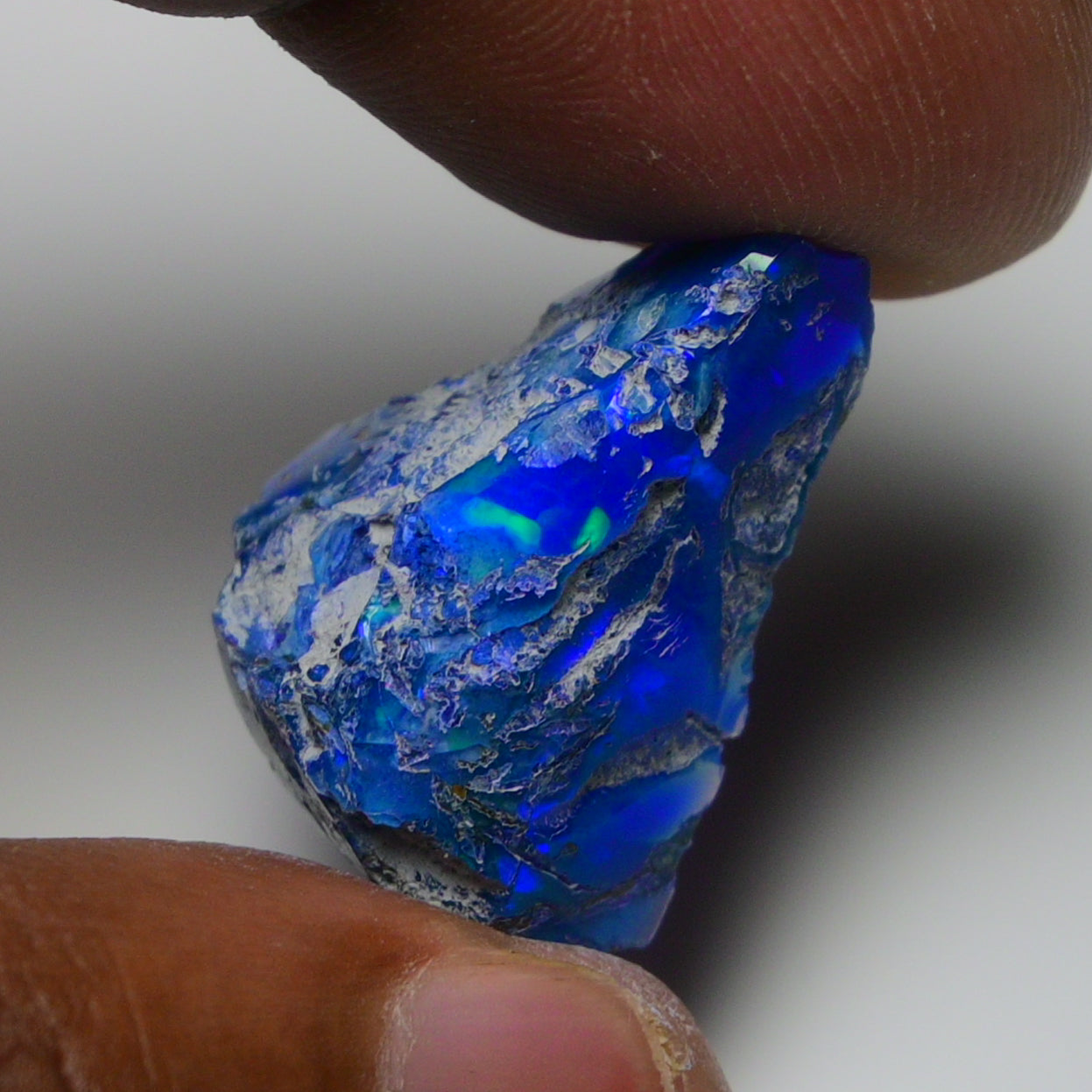 Rare Blue Opal 12.70 Carats | Natural Blue Ethiopian Opal Rough - Ready for Cutting & Jewelry!