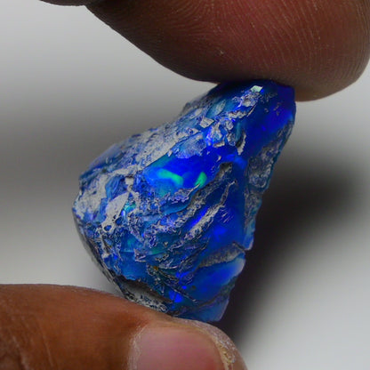 Rare Blue Opal 12.70 Carats | Natural Blue Ethiopian Opal Rough - Ready for Cutting & Jewelry!