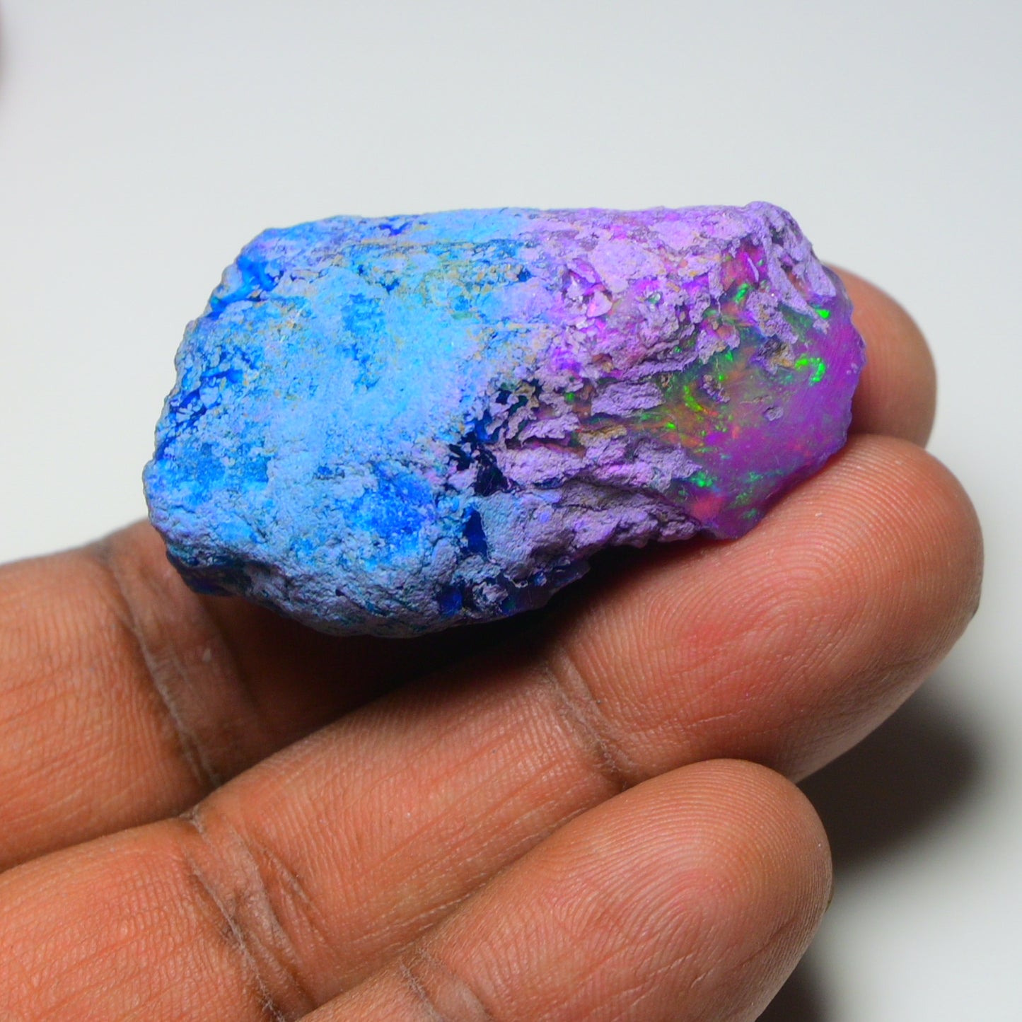 Very Rare Bi-Color Opal Rough 73.80 Cts Natural Ethiopian Opal Raw Jewelry Grade