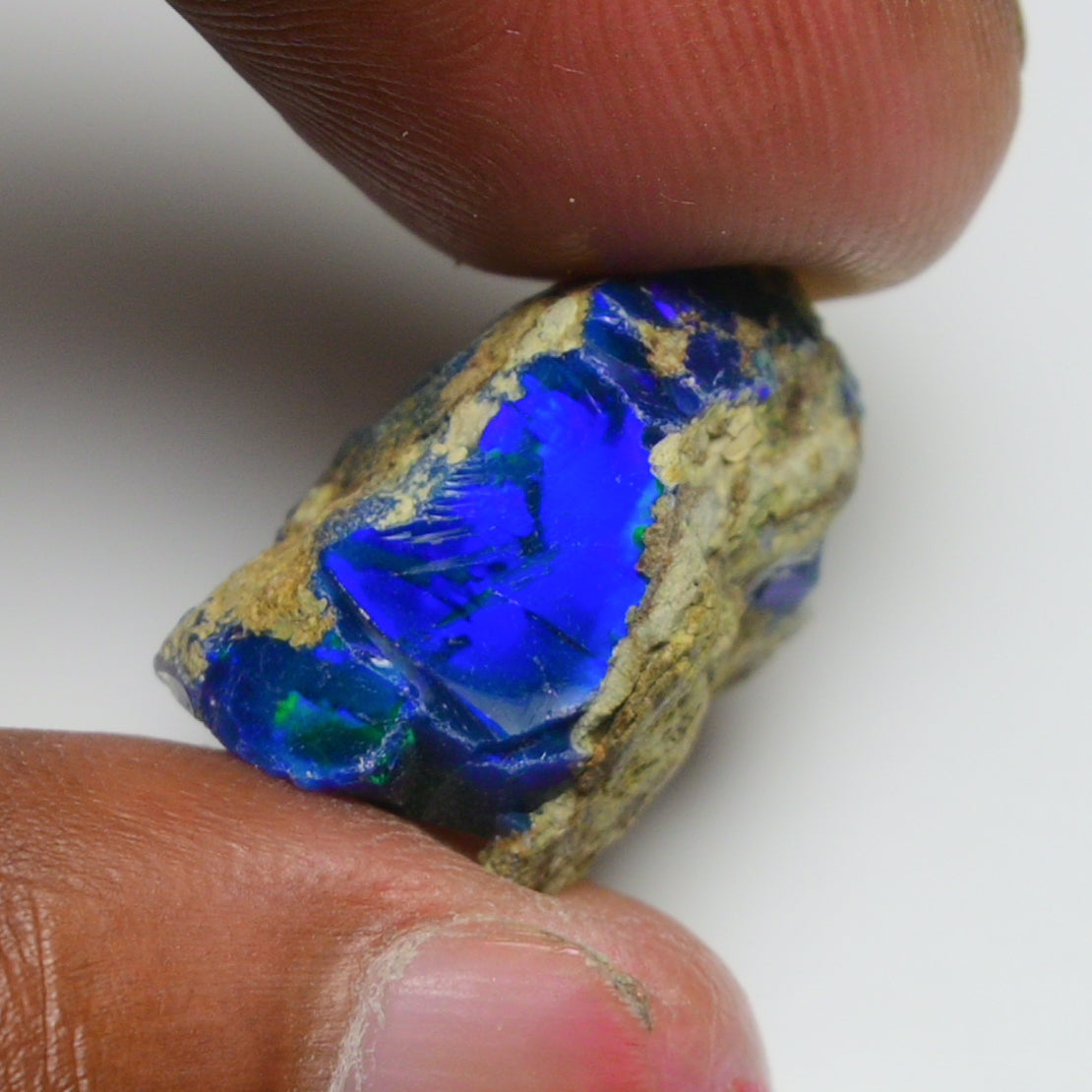 Rare Black Opal 16.00 Carats | Natural Black Ethiopian Opal Rough - Ready for Cutting & Jewelry!