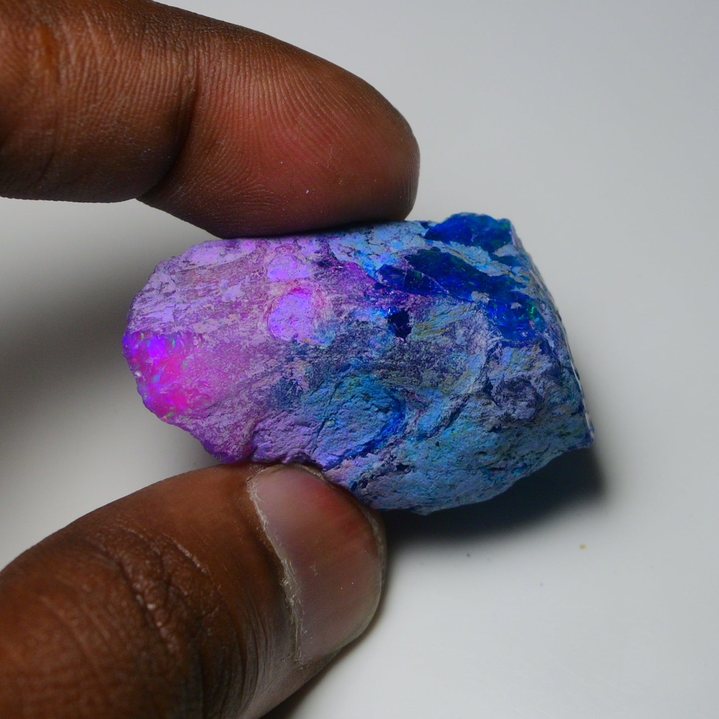 Very Rare Bi-Color Opal Rough 73.80 Cts Natural Ethiopian Opal Raw Jewelry Grade