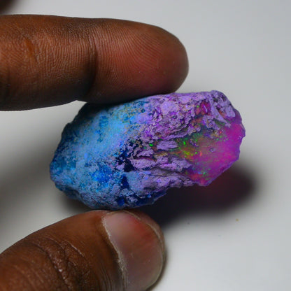 Very Rare Bi-Color Opal Rough 73.80 Cts Natural Ethiopian Opal Raw Jewelry Grade