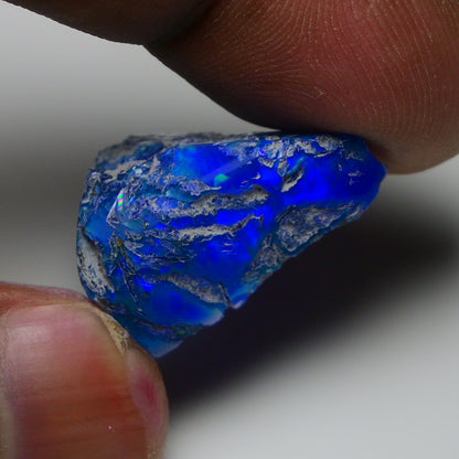 Rare Blue Opal 12.70 Carats | Natural Blue Ethiopian Opal Rough - Ready for Cutting & Jewelry!