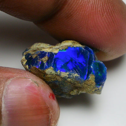 Rare Black Opal 16.00 Carats | Natural Black Ethiopian Opal Rough - Ready for Cutting & Jewelry!