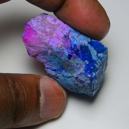 Very Rare Bi-Color Opal Rough 73.80 Cts Natural Ethiopian Opal Raw Jewelry Grade
