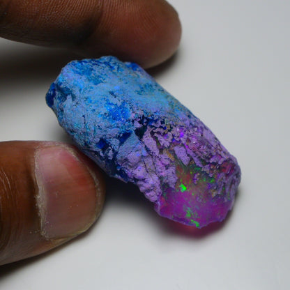 Very Rare Bi-Color Opal Rough 73.80 Cts Natural Ethiopian Opal Raw Jewelry Grade