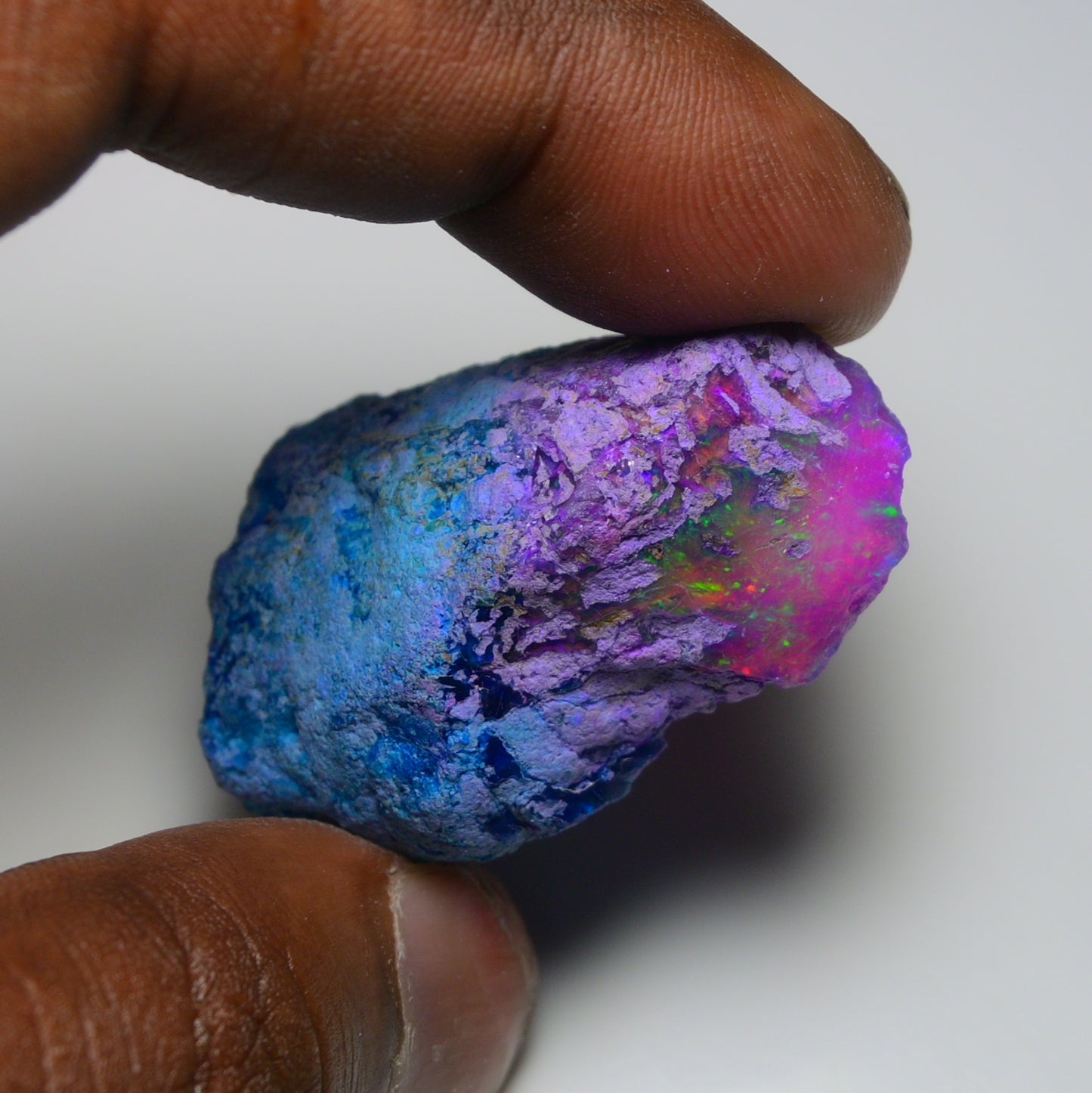 Very Rare Bi-Color Opal Rough 73.80 Cts Natural Ethiopian Opal Raw Jewelry Grade