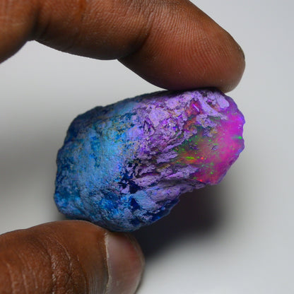 Very Rare Bi-Color Opal Rough 73.80 Cts Natural Ethiopian Opal Raw Jewelry Grade