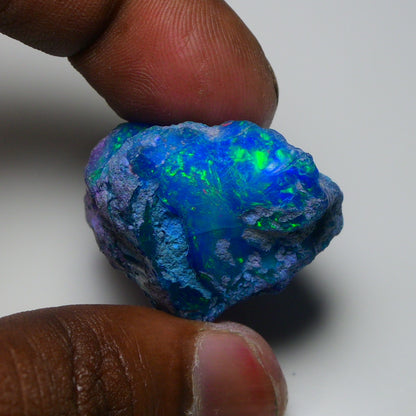 Very Rare Bi-Color Opal Rough 72.75 Cts Natural Ethiopian Opal Raw Jewelry Grade
