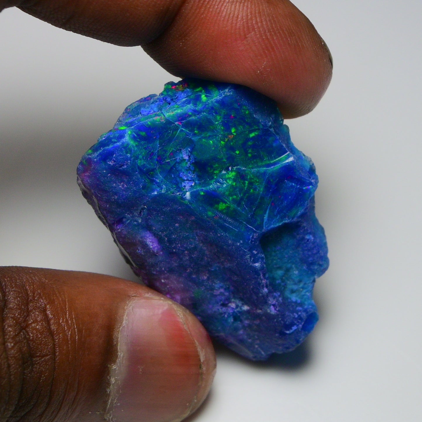 Very Rare Bi-Color Opal Rough 53.45 Cts Natural Ethiopian Opal Raw Jewelry Grade