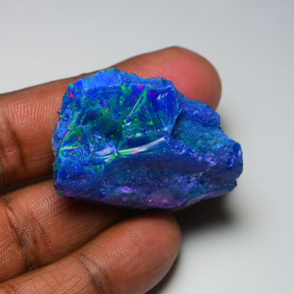 Very Rare Bi-Color Opal Rough 53.45 Cts Natural Ethiopian Opal Raw Jewelry Grade