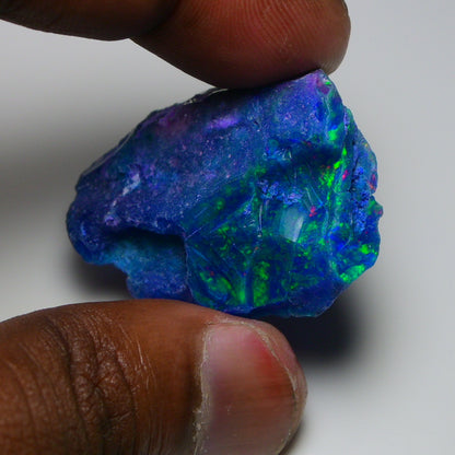Very Rare Bi-Color Opal Rough 53.45 Cts Natural Ethiopian Opal Raw Jewelry Grade