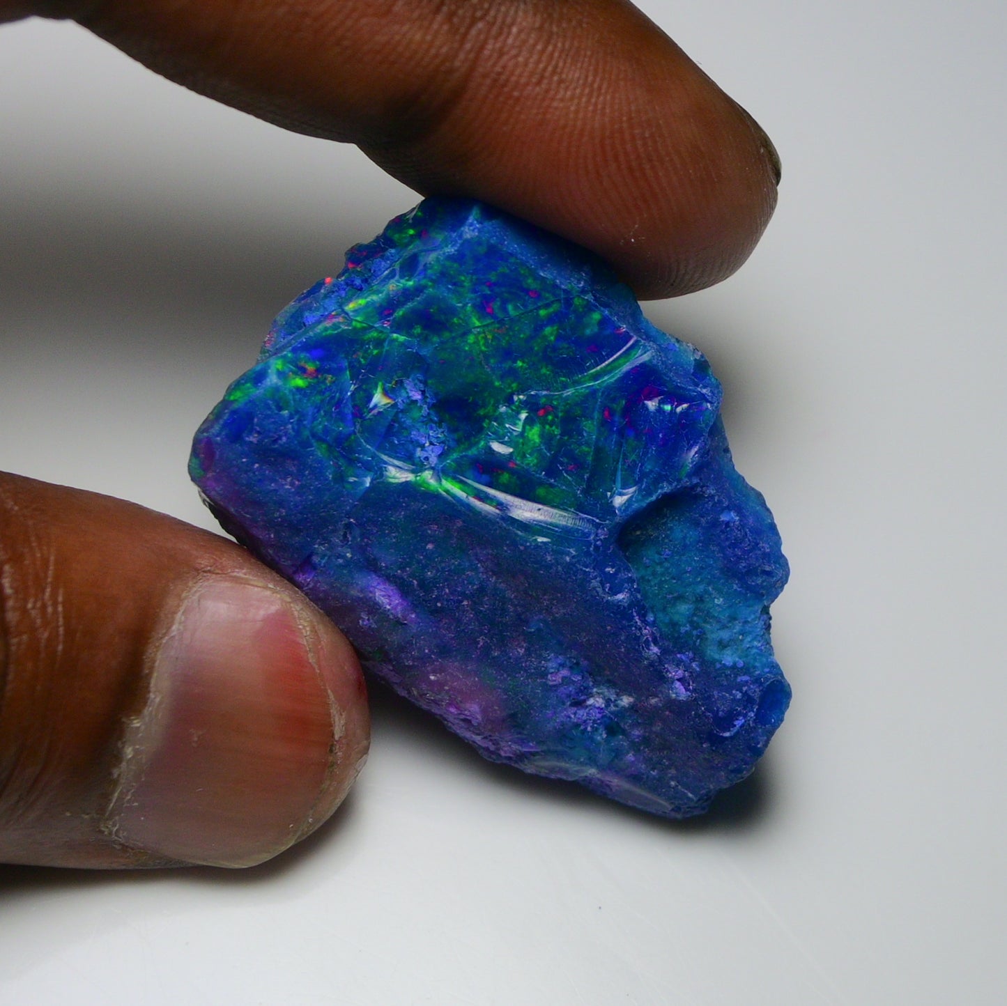 Very Rare Bi-Color Opal Rough 53.45 Cts Natural Ethiopian Opal Raw Jewelry Grade