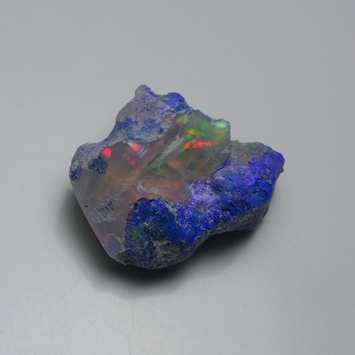Rare Blue Opal 17.45 Carats | Natural Blue Ethiopian Opal Rough - Ready for Cutting & Jewelry!