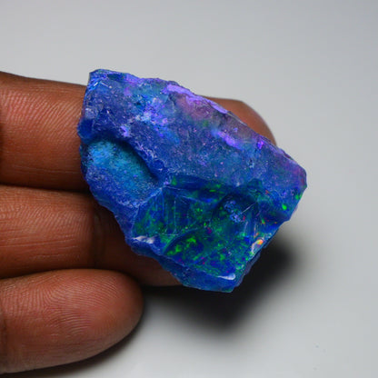Very Rare Bi-Color Opal Rough 53.45 Cts Natural Ethiopian Opal Raw Jewelry Grade