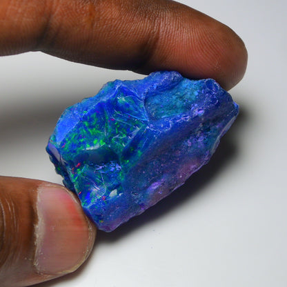 Very Rare Bi-Color Opal Rough 53.45 Cts Natural Ethiopian Opal Raw Jewelry Grade