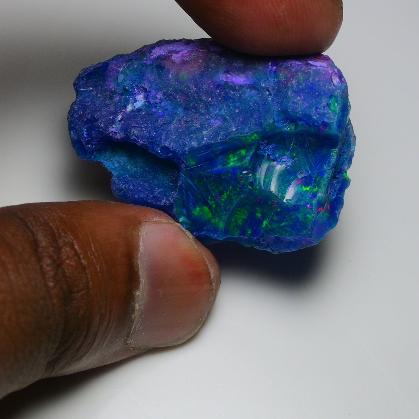 Very Rare Bi-Color Opal Rough 53.45 Cts Natural Ethiopian Opal Raw Jewelry Grade