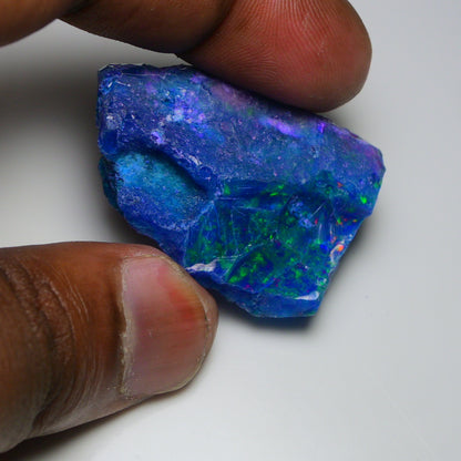 Very Rare Bi-Color Opal Rough 53.45 Cts Natural Ethiopian Opal Raw Jewelry Grade