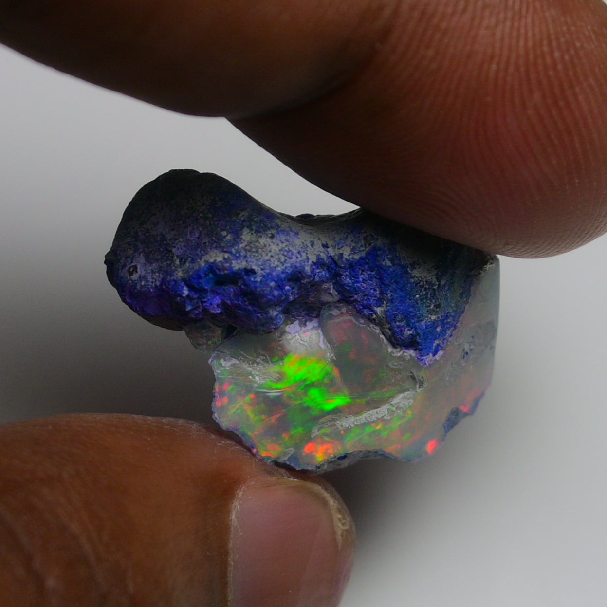 Rare Blue Opal 17.45 Carats | Natural Blue Ethiopian Opal Rough - Ready for Cutting & Jewelry!