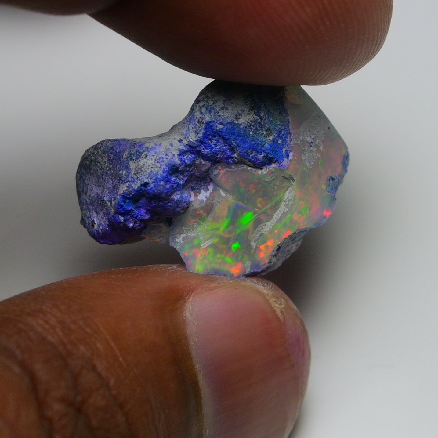 Rare Blue Opal 17.45 Carats | Natural Blue Ethiopian Opal Rough - Ready for Cutting & Jewelry!