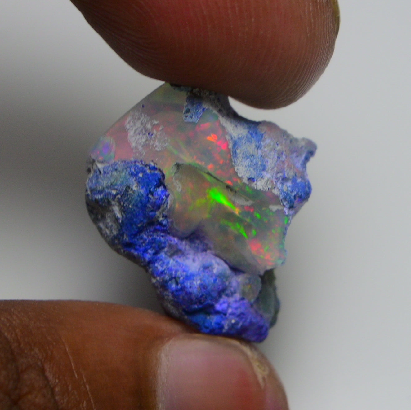 Rare Blue Opal 17.45 Carats | Natural Blue Ethiopian Opal Rough - Ready for Cutting & Jewelry!