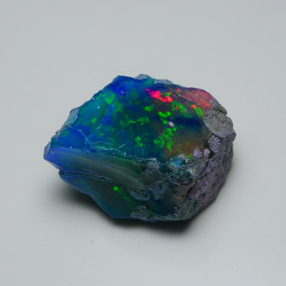 Very Rare Bi-Color Opal Rough 68.40 Cts Natural Ethiopian Opal Raw Jewelry Grade
