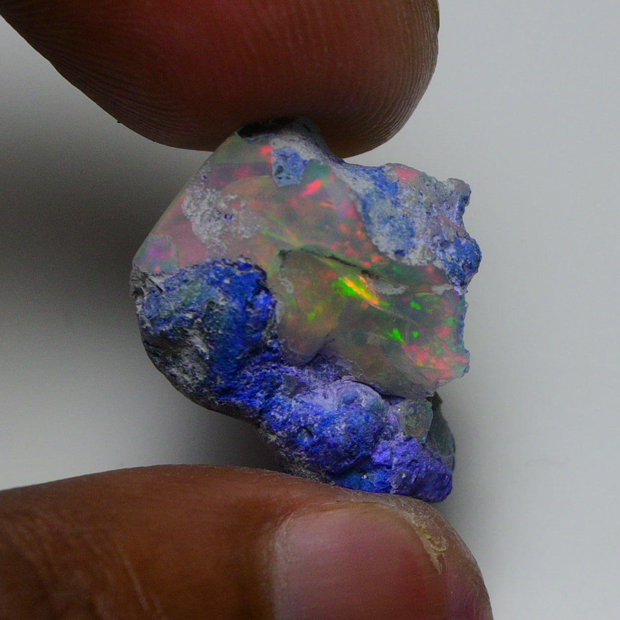 Rare Blue Opal 17.45 Carats | Natural Blue Ethiopian Opal Rough - Ready for Cutting & Jewelry!