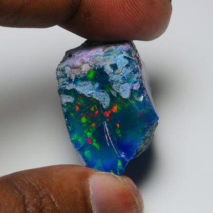 Very Rare Bi-Color Opal Rough 68.40 Cts Natural Ethiopian Opal Raw Jewelry Grade